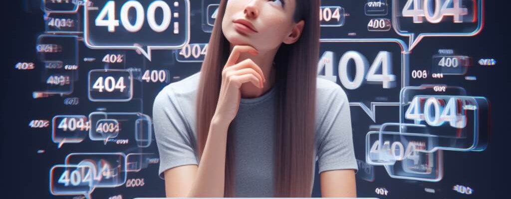 Confruntarea cu o pagină de eroare 404